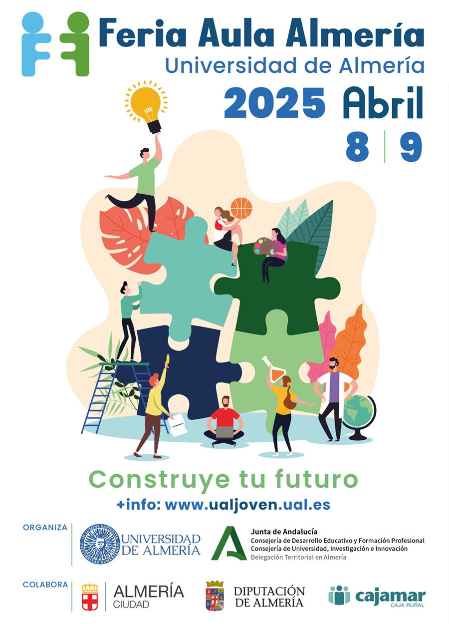 UALjoven. V Feria Aula Almería. 8 y 9 de abril de 2025. Universidad de Almería